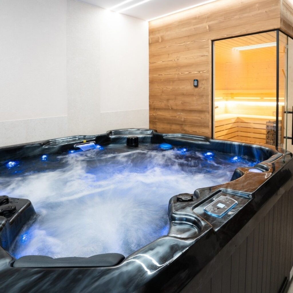 Domowe jacuzzi z sauną