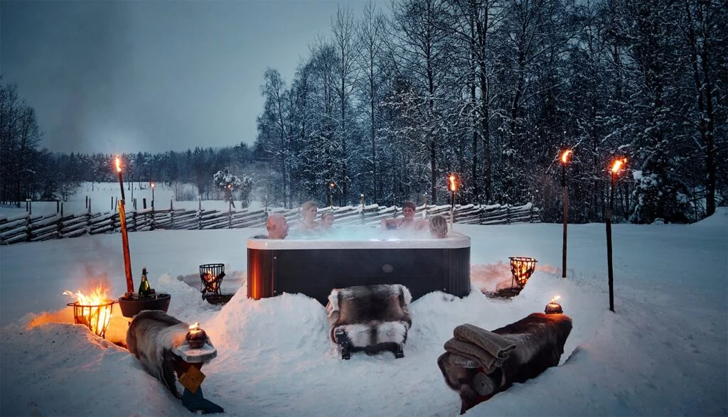 Całoroczne jacuzzi ogrodowe na raty - zima